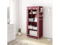 Flipkart Perfect Homes Studio Single Door 4 Shelf PP Collapsible Wardrobe(Finish Color – Maroon) Rs.749