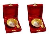 Interlife Gift Studio Handmade Metal Dessert Bowls, 4-Piece,Silver (skinterlife20) Rs.184