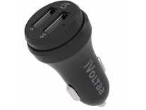 iVoltaa 3.1A Dual Port Car Charger – Black Rs.110