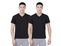 [Size: L] Levi’s Men’s Plain Regular Fit T-Shirt (PR807813, Black L) Rs. 500