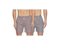 [Size:2XL ] Amazon Brand – Symbol Men’s Checkered Cotton Boxers (Combo Pack of 2)(AW19TBOX01_Mineralred/PotentPurple_XX-Large) Rs. 222