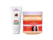 Pink Root Apple Oil Balancing Face Wash 100ml with Saffron Scrub Enriched with Kesar & Wheat Germ Oil 500gm Rs. 251