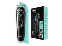 Braun Beard Trimmer 3, BT3321 for Men from Gillette, Hair Clipper, Lifetime Sharp Blades, 20 Length Settings, Advanced German Engineering, 50-min Runtime, Waterproof, (Black / Vibrant Green) Rs.1299