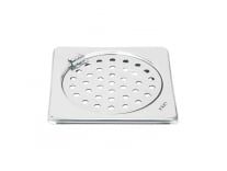 [Apply 2% Coupon] LIPKA Eon Square with Plain Jali Floor Drain |Premium Stainless Steel |5 x 5 Inches| with Hinge Rs. 108