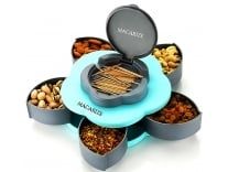 MACARIZE 5 Section Flower Petal Innovative Mechanism – 1500 ml Plastic Grocery Container, Multicolor Rs. 149
