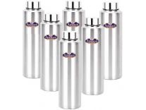 Apeiron MAT FRIDGE BOTTLE 1000 ml Bottle(Pack of 6, Silver, Steel) Rs.899
