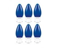 PHILIPS LED Deco Blue 0.5W Glass Candle (Pack of 6) Rs.191