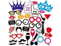 SYGA Party Props Set of 31 Funny Props Paper Craft Item Rs.117