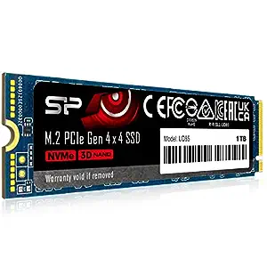 Silicon Power UD85 1TB NVMe PCIe 4.0 M.2 SSD, Up to 3600MB/s, 3D NAND M.2 2280 PCIe Gen4x4 Internal Solid State Drive for Desktop Laptop PC Computer Rs. 4179