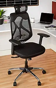 Amazon Brand – Solimo Elite Pro Multi Adjustable Headrest Office Chair (Nylon, Black) Rs. 7499