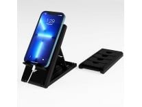 STRIFF Smartphone Stand, Tabletop, Foldable, Mobile Phone Stand, Tablet Stand, Smartphone Holder, Adjustable Height, Lightweight, Compact, Portrait and Horizontal, Easy to Carry(Black) Rs. 89