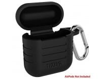 Tizum Apple AirPods Case Silicone-Shockproof Case Cover with Carabiner Hook for AirPod 2 | Black Rs.92