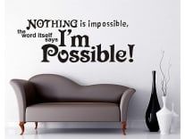 Wallstick ” Motivational Quotes ” wallstickers (Vinyl 70 cm x 30 cm) Rs. 99