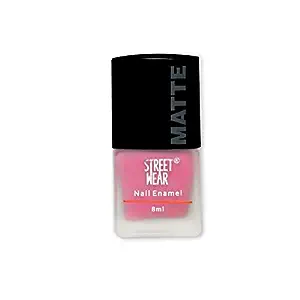 Street Wear Matte Nail Enamel, Pink Petal, 8ml Rs. 79
