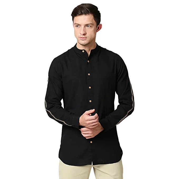 Bewakoof Men Cotton Solid Regular Kurta (613220) Jet Black Rs. 275