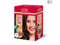 Livon Heat Protect Serum, For Protection Upto 250°C, 2X Less Hair Breakage & Syska Hair Dryer, Pack of 2 Serums Each 100 ml Rs.675