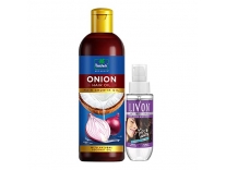 Parachute Advansed Onion Hair Oil, Hair Growth Oil, Reduces hairfall, 200ml & Livon Hair Serum for Dry and Rough Hair, 24-hour frizz-free Smoothness, 50 ml Rs.236