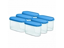 Pigeon StakBox 1.1 Litre (Set of 6) Storage for Kitchen – Blue Rs. 282