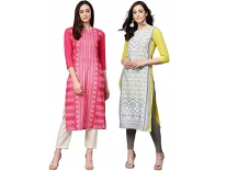 Vaamsi Crepe Digital Printed Kurti(COPK1011_Multi-Coloured_4XL) Rs.284