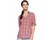 Akkriti By Pantaloons Women’s Cotton Assymetric Top (205000005658377_Pink_X-Small) Rs. 120