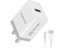 Ambrane AQC-56 3.0 Quick Charge 3 A Multiport Mobile Charger with Detachable Cable(White, Cable Included) Rs.359 Ambrane AQC-56 3.0 Quick Charge 3 A Multiport Mobile Charger with Detachable Cable(White, Cable Included) Rs.359