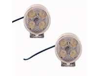 Autofy Universal 4 LED Fog Auxiliary Light (Chrome, Set of 2) at Rs.119