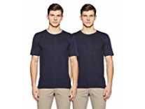 Cloth Theory Men’s Solid Regular Fit T-Shirt (Combo Pack of 2)(CTMCRFPK046_Navy and Anthra Melange_M) Rs. 199 Cloth Theory Men’s Solid Regular Fit T-Shirt (Combo Pack of 2)(CTMCRFPK046_Navy and Anthra Melange_M) Rs. 199