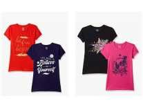[Many Options] DYCA Girl’s Regular fit T-Shirt (Pack of 2) from Rs. 118