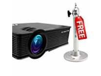 EGATE i9 LED Projector + 1 Feet Ceiling Mount – HD 1920 x 1080 – 1500 Lumens – 120-inch Display, Smartphone & Amazon Fire TV Compatible, USB, HDMI, VGA, AV, Home Theatre Rs. 5990