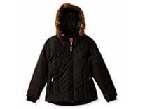 [Size 24] Qube By Fort Collins Girl’s Quilted Regular fit Jacket (17201AZ_Black_24) Rs. 428