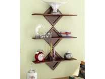 Home Sparkle Set of 3 Wall Shelves Engineered Wood at Rs. 718
