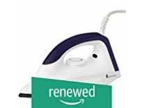 (Renewed) Amazon Brand – Solimo 1000-Watt Dry Iron (White and Blue) Rs. 246