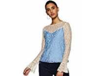 KRAVE Women Regular fit Top (AW18KRAVE_Phoebe_ Chambray XL) Rs. 195