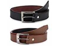 Krystle Boy’s PU Leather Belts (KRY-BOY-BLK-BRN1-PO2-BELT, Black and Brown, Free Size, Pack of 2) Rs.159