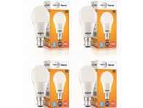 Wipro Garnet 10-Watt LED Bulb (Pack of 4, Cool Day Light) Rs.339
