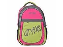 Lutyens Polyester 31 L Pink Green School Bag Rs. 269
