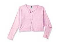 PalmTree Girls’ Cardigan (131246517499 C410_NEW NEON PEACH(C410)_4) Rs. 359