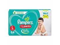 Pampers New Large Size Diapers Pants, 64 Count Rs. 708