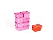 Signoraware Plastic Fridge Container Set, 7-Pieces, Pink Rs. 636