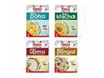 Manna Instant Mix Breakfast Combo Pack of 4 (180g Each), Millet Poha, Millet Upma, Millet Pongal, Millet Khichdi Rs.262