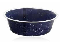 Profusion Pet Dog Cat Bowl with Sparkle for Drinking and Eating(Dark Blue, Medium, Set of 2, Capacity-800 ML)