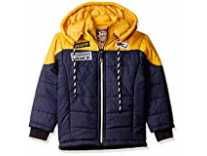Qube By Fort Colins Boy’s Regular fit Jacket (87172AZ_Navy/Yellow_36) Rs.629