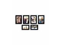 Random Photo Frames (Synthetic Wood, 22 cm x 17.2 cm x 14 cm, Black, Set of 6) Rs. 337