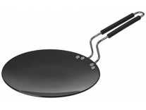 Amazon Brand – Solimo Hard Anodized Roti Tawa with Bakelite Wire Handle (10 inches, 4mm thickness) Rs. 609