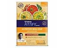Saffola FITTIFY Gourmet Hi-Protein Meal Soup, Assorted Flavours, 3 x 53 g Rs.195