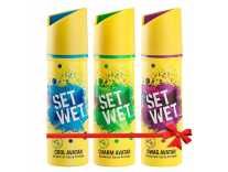 [ Pantry] Set Wet Deodorant Spray Perfume, 150ml (Cool, Charm and Swag Avatar Pack of 3) at Rs.222