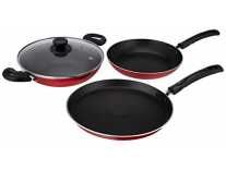 Amazon Brand – Solimo Non-Stick Cookware Set (3 pieces, Gas Stove compatible) Rs. 1129