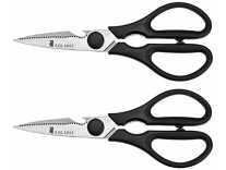 Amazon Brand – Solimo Premium High-Carbon Stainless Steel Detachable Kitchen Scissors Set, Set of 2, Silver Rs. 279