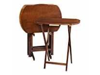 Solimo Oval Folding Table (Walnut) Rs.949