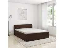 Solimo Polaris Engineered Wood Queen Bed with Box Storage (Walnut Finish) Rs.12999